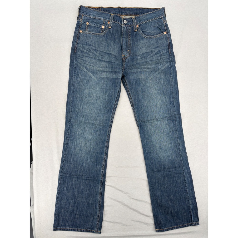 Levis 527 Slim Bootcut Jeans Mens 32x32 Medium Wash Blue Denim 05527-0239